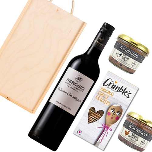 Bergsig Estate Cabernet Sauvignon 75cl Red Wine And Pate Gift Box